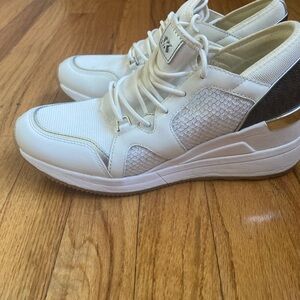 Michael Kors Cream High-Top Sneakers